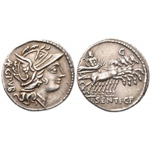 L. Sentius, Denarius, 101 BC; AR (3,93 g; 20 mm; 11 h)