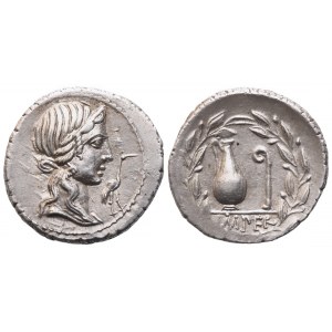 Q. Caecilius Metellus Pius, Denarius, 81 BC; AR (4 g; 19 mm; 1 h)