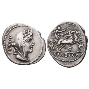 C. Fabius Hadrianus, Denarius, 102 BC; AR (3,86 g; 21,8 mm; 8 h)