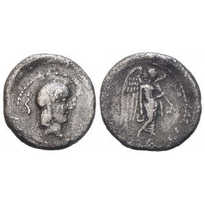 L. Calpurnius Piso Frugi, Quinarius, 90 BC; AR (1,84 g; 15 mm; 9 h)