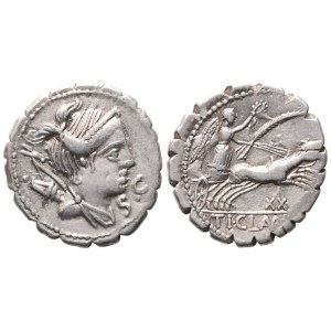 Ti. Claudius Nero, Denarius serratus, 79 BC; AR (3,87 g; 19 mm)