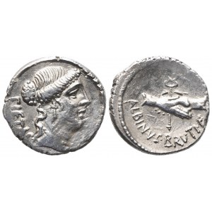 Decimus Iunius Brutus Albinus, Denarius, 48 BC; AR (3,77 g; 18,7 mm; 5 h)