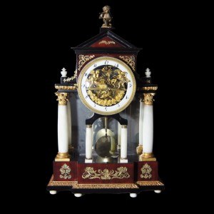 Mantel clock - portal clock, Vienna, 19th century.