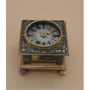 Table (tile) clock Germany, ca. 1670-1680.