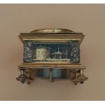 Table (tile) clock Germany, ca. 1670-1680.