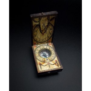 Compass with sundial, Germany? 19th century.