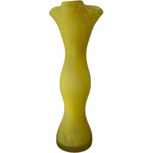 Designed by Jerzy Słuczan-Orkusz, Yellow vase, 1970s/80s.