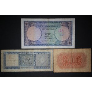 Libya Lot of 3 Notes ND (1943-1951)-1963