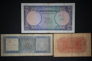 Libya Lot of 3 Notes ND (1943-1951)-1963