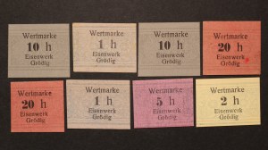 Austria Salzburg Lot of 8 Notes 1918-1921