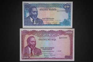 Kenya Lot of 2 Notes 1971-1978