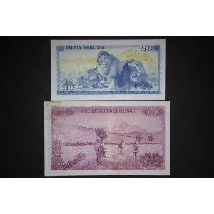 Kenya Lot of 2 Notes 1971-1978