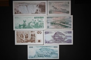 Iceland Lot of 7 Notes1957-1961