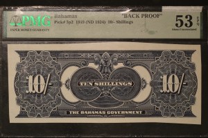 Bahamas 10 Shillings 1919 (ND 1924)