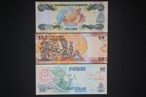 Bahamas Lot of 3 Notes 1992-2013