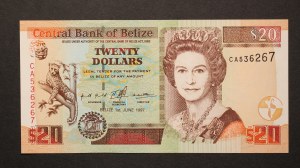 Belize 20 Dollars 1997