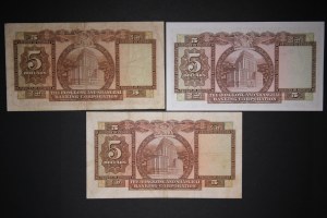Hong Kong Lot of 3 Notes1960-1973