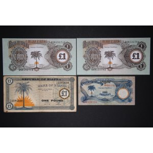 Biafra Lot of 4 Notes ND (1967-1969)