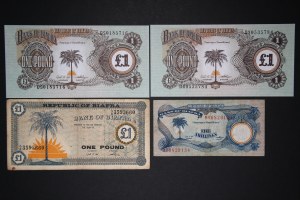 Biafra Lot of 4 Notes ND (1967-1969)