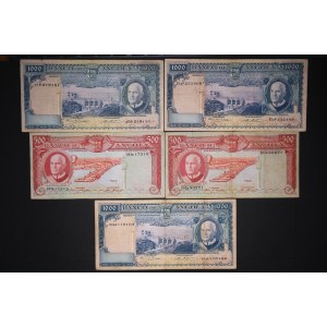 Angola Lot of 5 Notes 1970