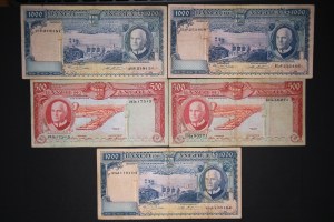Angola Lot of 5 Notes 1970