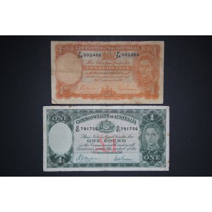 Australia Lot of 2 Notes ND (1941-1948)