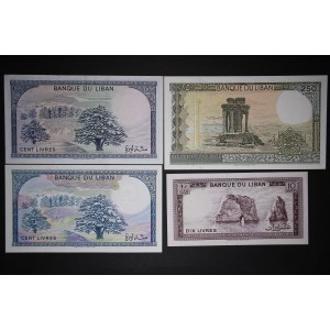 Lebanon Lot of 4 Notes ND-1988