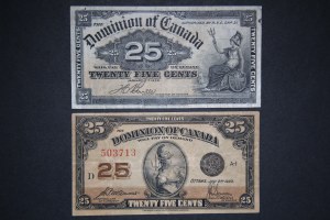 Canada Lot of 2 Notes 1900-1923