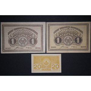 Estonia Lot of 3 Notes 1919-ND (1919)