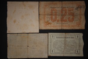 France Lot of 4 Notes 1793-1916