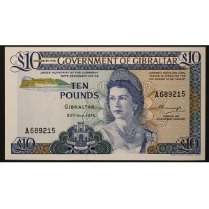 Gibraltar 10 Pounds 1975
