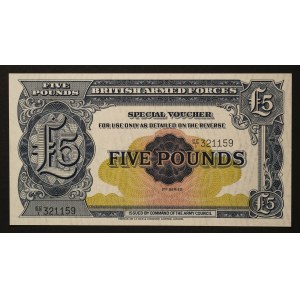 Great Britain 5 Pounds ND British Armed Forces (1948)