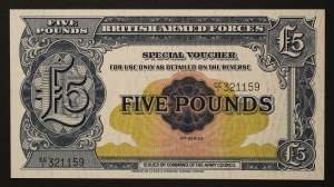 Great Britain 5 Pounds ND British Armed Forces (1948)