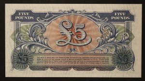 Great Britain 5 Pounds ND British Armed Forces (1948)