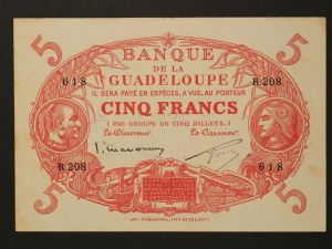 Guadeloupe 5 Francs 1943