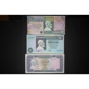 Libya Lot of 3 Notes 1972-2002