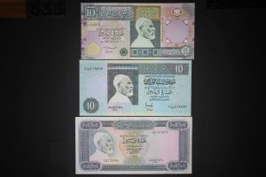 Libya Lot of 3 Notes 1972-2002