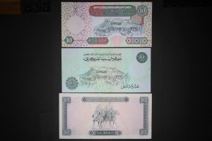 Libya Lot of 3 Notes 1972-2002