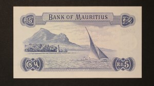 Mauritius 5 Rupees ND (1967)