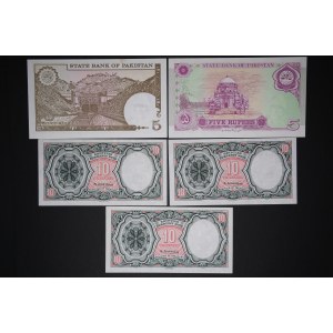 Middle East and Africa Lot of 5 Notes ND (1982-1997)