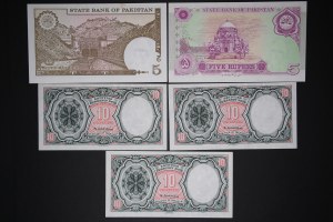 Middle East and Africa Lot of 5 Notes ND (1982-1997)