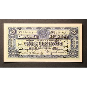Mozambique 20 Centavos 1933