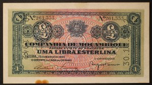 Mozambique 1 Libra 1934 with Perforation 30.11.1942