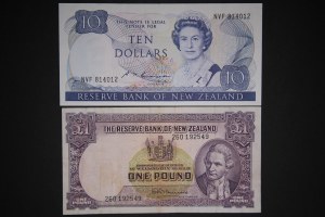 New Zealand Lot of 2 Notes ND (1960-1989)