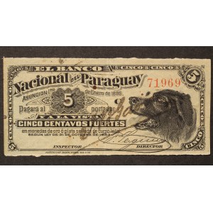 Paraguay 5 Centavos 1886