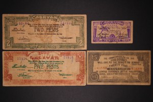 Philippines Cagayan and Bohol Lot of 4 Notes ND (1942)