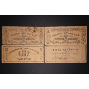 Philippines Misamis Occidental Lot of 4 Notes 1942