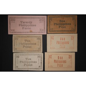 Philippines Negros Oriental Lot of 6 Notes