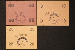 Poland Nowa Wies Lot of 3 Notes 1917