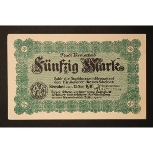Poland Reimscheid 50 Mark 1918